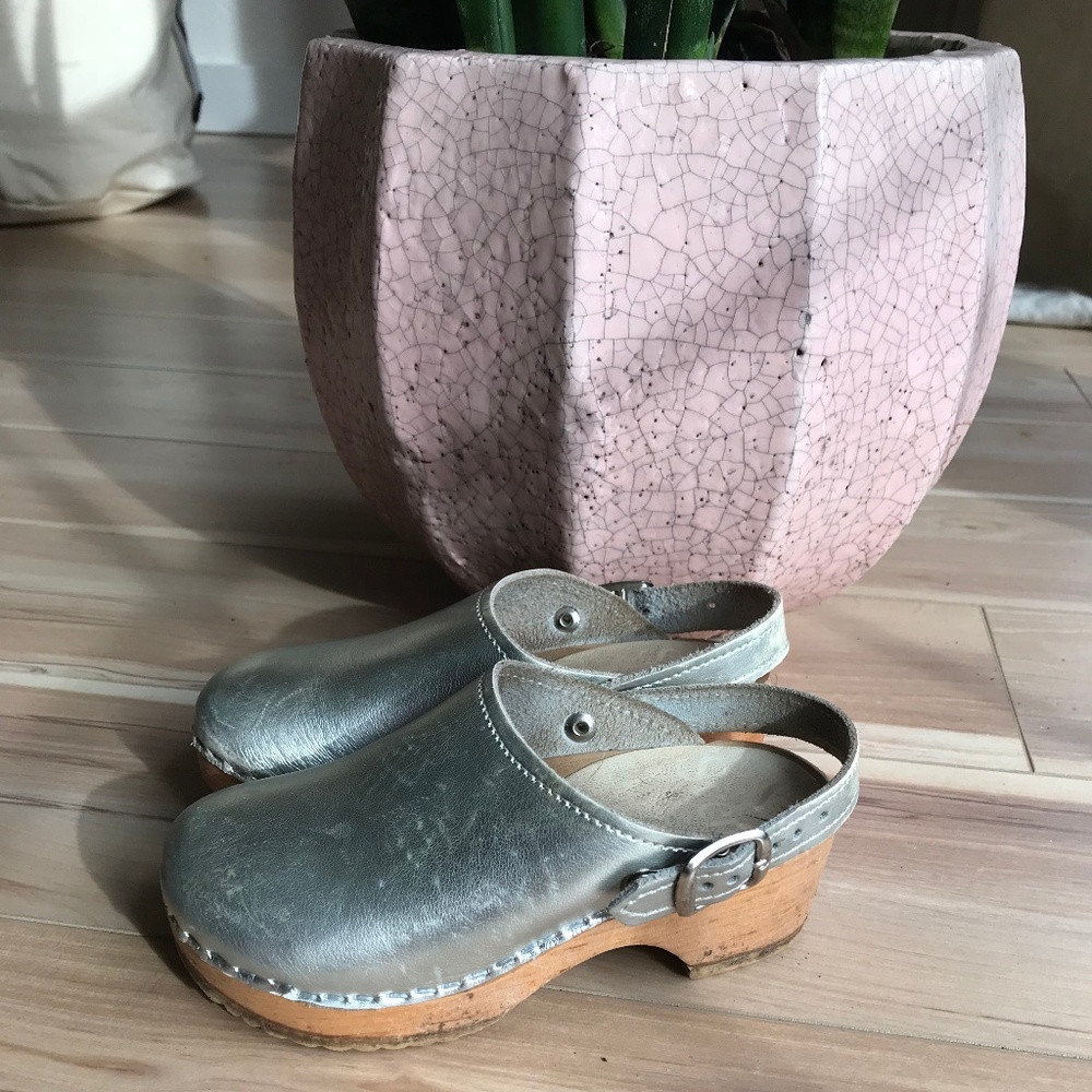Sven Silver Kids Clogs